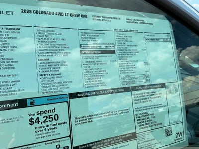 2025 Chevrolet Colorado WT/LT