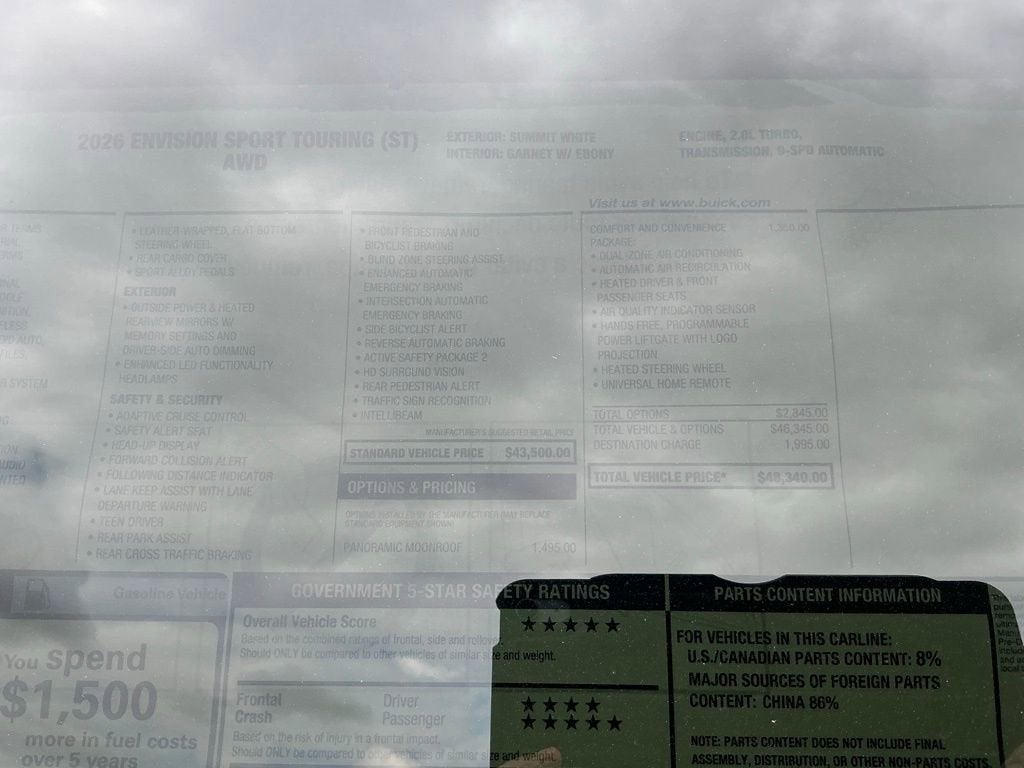 2026 Buick Envision Sport Touring